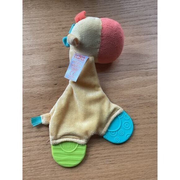 Bright Starts Teething Giraffe Security Lovey Sensory Plush Stuffed Toy - Picture 2 of 3